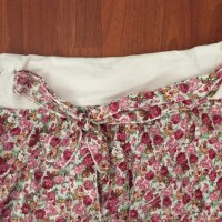 Дамски ефирен панталон на розички с колан и джобове, снимка 2 - Панталони - 26791518