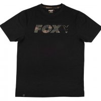 Тениска Fox Black Camo Print T-Shirt, снимка 1 - Екипировка - 36708668