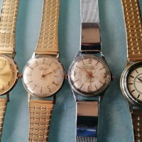 Лот руски позлатени  механични часовници, снимка 1 - Мъжки - 40718826