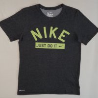 Nike DRI-FIT Just Do It оригинална тениска S Найк памук спорт фланелка, снимка 1 - Спортни дрехи, екипи - 33606107