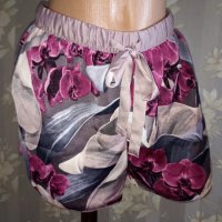 Secret Possesions M,L Сатенени шорти в лилаво розово , снимка 2 - Къси панталони и бермуди - 37902395