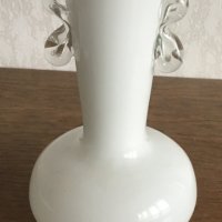 Млечно бяла кристална ваза, снимка 2 - Вази - 28184523