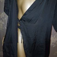 Н&М- М-Черен сатенен къс халат тип кимоно , снимка 7 - Бельо - 38166375