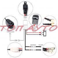 Кабели С Дистанционно За Лед Барове Халогени 12V / 24V Ключ Реле Прекъсвач, снимка 4 - Аксесоари и консумативи - 33602132