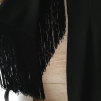 Черна рокля Zara с ресни , снимка 8 - Рокли - 43249554