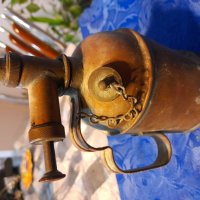 Стара масльонка и бензинова лампа, снимка 2 - Антикварни и старинни предмети - 36797365