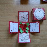 Подарък за осми март Мини експлодиращи кутийки ръчна изработка , снимка 14 - Подаръци за жени - 24501669