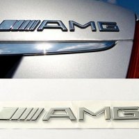 Емблема Mercedes AMG - Silver, снимка 1 - Аксесоари и консумативи - 36597269