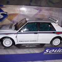 Lancia Delta HF Integrale EVO 1 MARTINI 6 .WRC  RALLY 1.18 SOLIDO .TOP  MODEL.! MARTINI RACING., снимка 1 - Колекции - 43183252