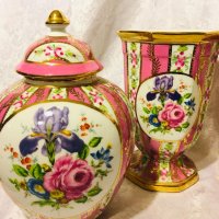 антикварни порцеланови вази , снимка 1 - Вази - 42949652