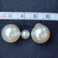 Обеци с перли - топки, снимка 3 - Обеци - 33375481