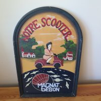 "Дамата със скутера",Magnat Debon Notre Scooter,  3 D картина,FRANCE, снимка 2 - Антикварни и старинни предмети - 44084443