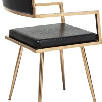 Комплект дизайнерски столове Kare Design Jazz Rosegold 79570 2броя Трапезни столове с подлакътници Д, снимка 4 - Столове - 44043241
