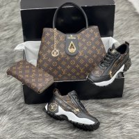 Дамска чанта портфейл и спортни обувки Louis Vuitton 105, снимка 1 - Дамски ежедневни обувки - 33606853