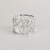 Комплект 6 броя пръстени за салфетки за плат в сребрист цвят , снимка 5 - Други - 43875917
