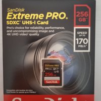 Карта памет SanDisk SDXC Extreme Pro, 256GB, Class 10, UHS-I, 633X, 170 MB/s, снимка 5 - Карти памет - 35413855