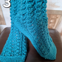 Плетени дамски чорапи, снимка 5 - Дамски чорапи - 44879582