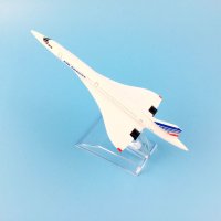 Конкорд самолет модел макет метален Air France , снимка 2 - Колекции - 29433422