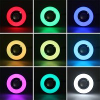 СУПЕР ХИТ Bluetooth колона LED RGB диско лампа крушка музика ефекти, снимка 5 - Други - 27872975
