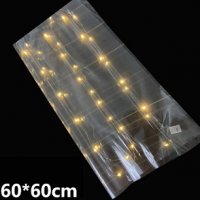 60*60cm LED лампички светлини вградени в найлон за опаковка опаковане аранжиране букети подарък, снимка 3 - Други - 38096648