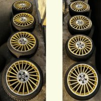 Италиянски 19" 5х112 ETABETA VENTI-R GOLD MAT джанти подарък зимни гуми, снимка 3 - Гуми и джанти - 42417517