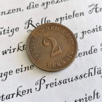 Райх монета - Германия - 2 пфенига | 1912г.; серия A, снимка 1 - Нумизматика и бонистика - 28235032