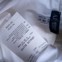 ARMANI JEANS бяла риза без ръкав размер М, снимка 4 - Ризи - 26218129