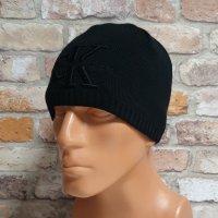 Нова зимна шапка на марката CK, Calvin Klein с черно лого, снимка 3 - Шапки - 43280745