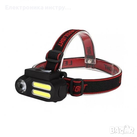 LED фенер NF-611, Тип Челник, 4 режима на светене, USB кабел, снимка 1