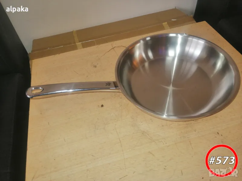 Продавам немски марков професионален тиган Transtherm 20/5, алпака, двойно дъно, снимка 1