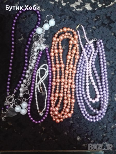 Лот  винтидж перлени гердани, снимка 1