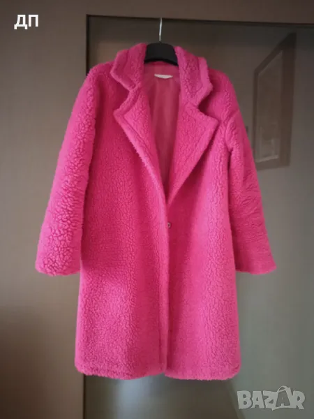 Пухено дамско палто Ново, снимка 1