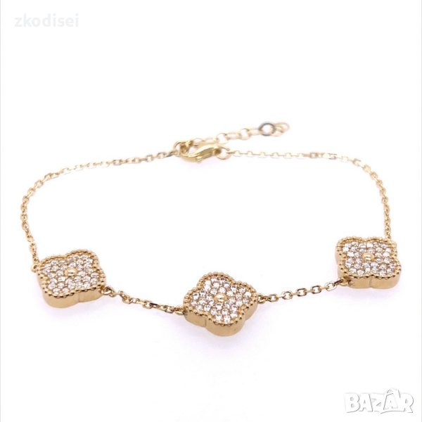 Златна дамска гривна Van Cleef 5,71гр. 20см. 14кр. проба:585 модел:20320-3, снимка 1