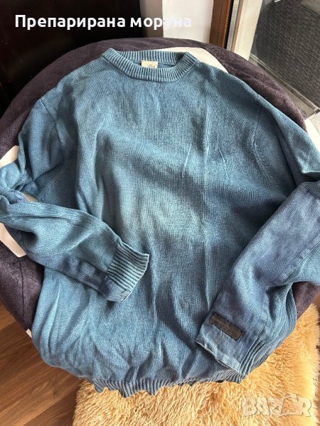 Пуловер син на петна CAMEL, снимка 1