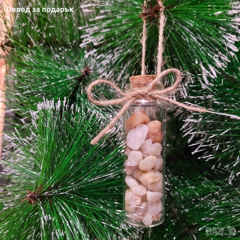 Коледен подарък с естествен кварц , снимка 1