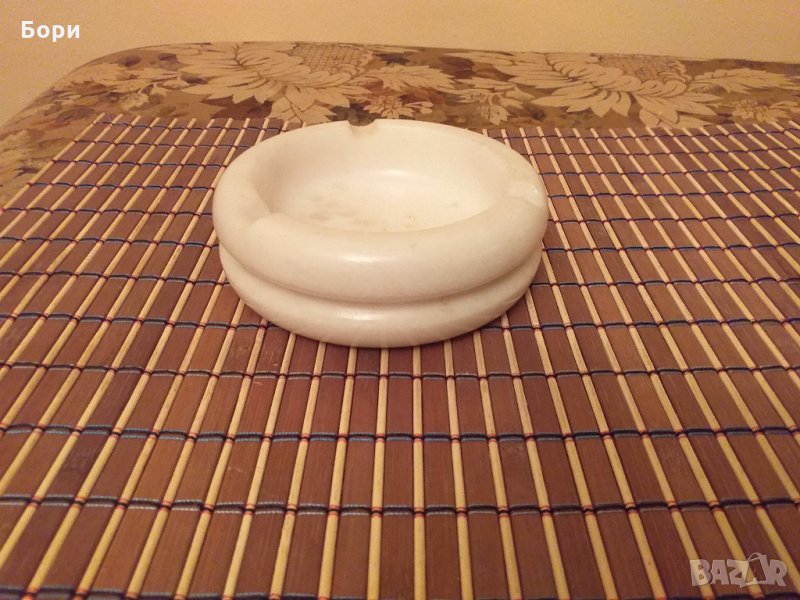 Нов мраморен пепелник , снимка 1
