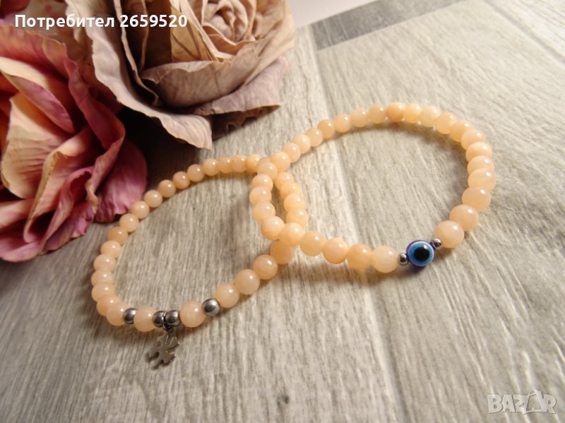 Дамски комплект гривни от естествени камъни, снимка 1