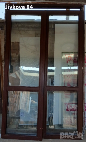 Дървен, портал от многослойна дървесина., снимка 1