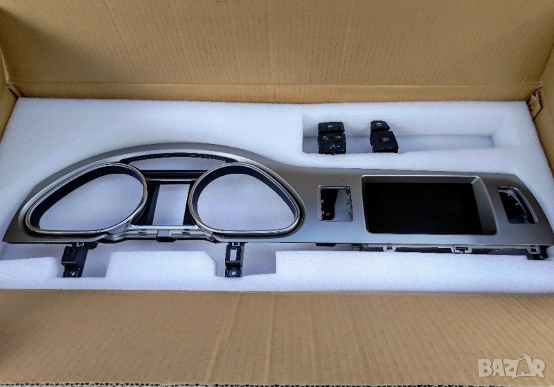 Дисплей, екран, за Audi Q7, Мултимедия, MMI, с рамка, Q7 4L, 2006, 2007, 2008, оригинален, снимка 1