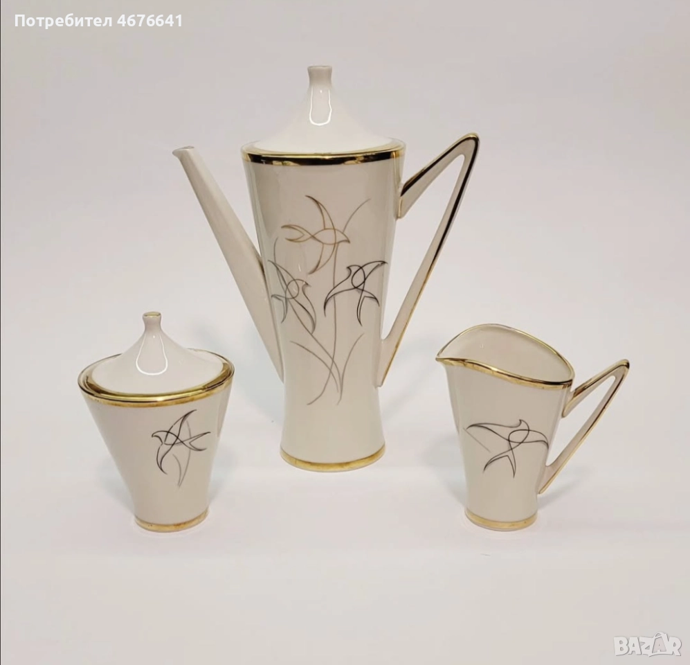 Чайник с каничка и захарница, снимка 1