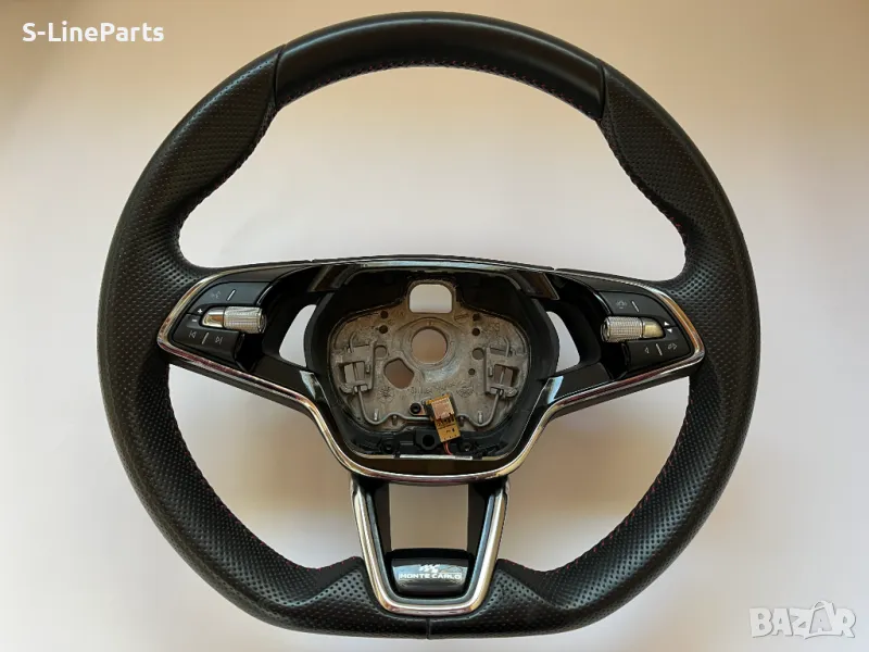 Оригинален с перфорирана кожа Мулти волан Skoda Monte Carlo Skoda Шкода Monte Carlo Монте Карло , снимка 1