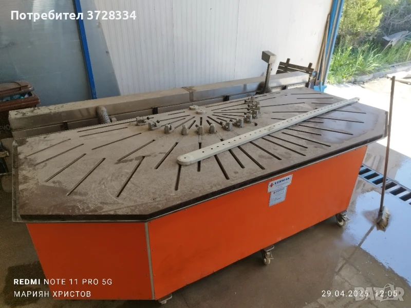 машина за огъване на PVC профили , снимка 1