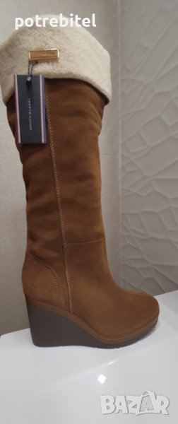 Дамски ботуши естествен велур N39, снимка 1