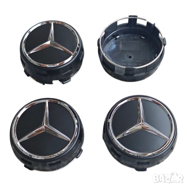 75мм Капачки за джанти Мерцедес АМГ Mercedes-Benz AMG A 000 400 09 00, снимка 1