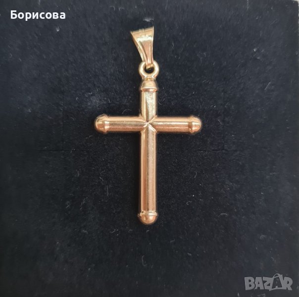 Дамски златен кръст 14 К , снимка 1
