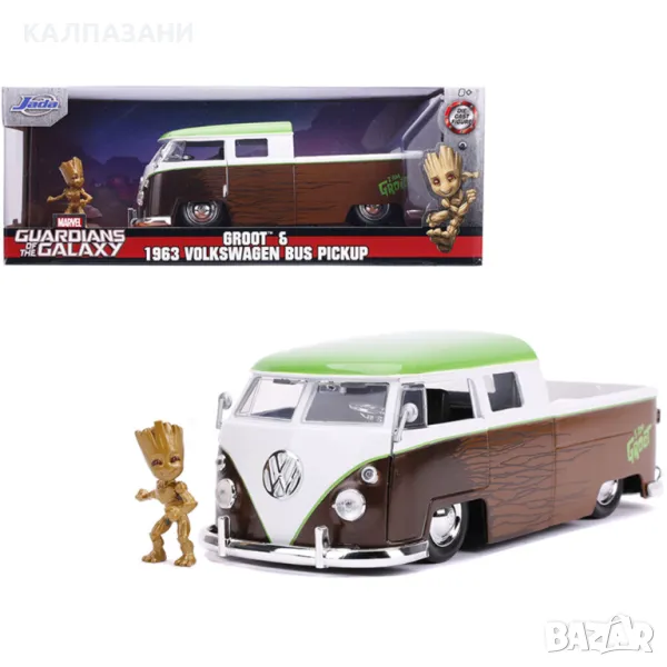 Marvel Groot 1963 Bus Pickup 1:24 253225013, снимка 1