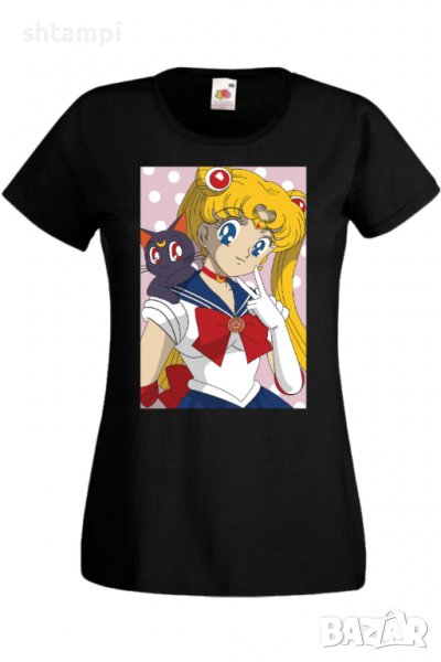 Дамска тениска Sailor Moon 02, Анимация,игра,Празник,Повод., снимка 1