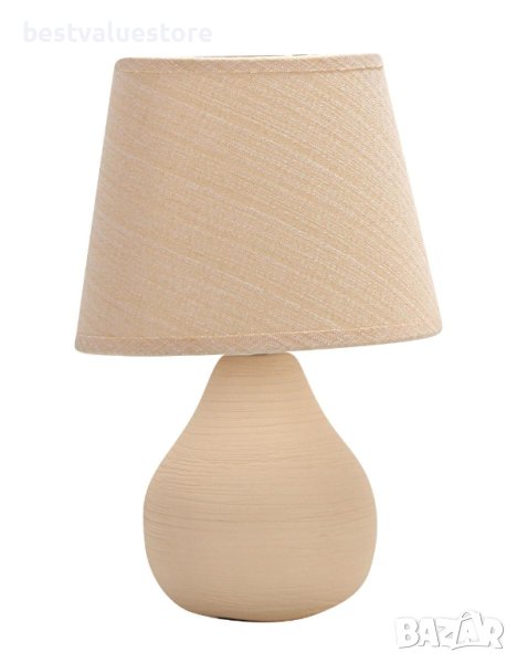 Настолна Лампа Бежова 40W, e14, снимка 1