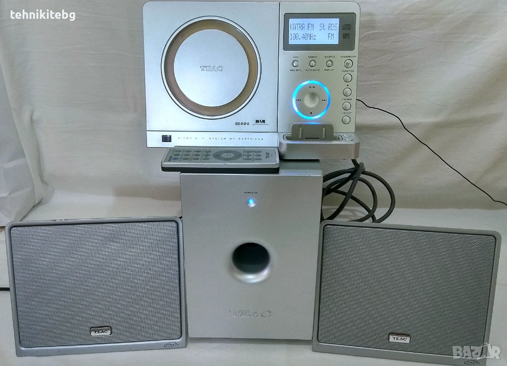 ⭐⭐⭐ TEAC MC-DX200iDAB ⭐⭐⭐ 2.1 система с активен субуфер, CD/MP3 плеър, DAB/FM/RDS, iPod, снимка 1
