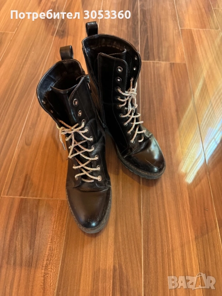 Дамски кожени боти 37 номер, снимка 1